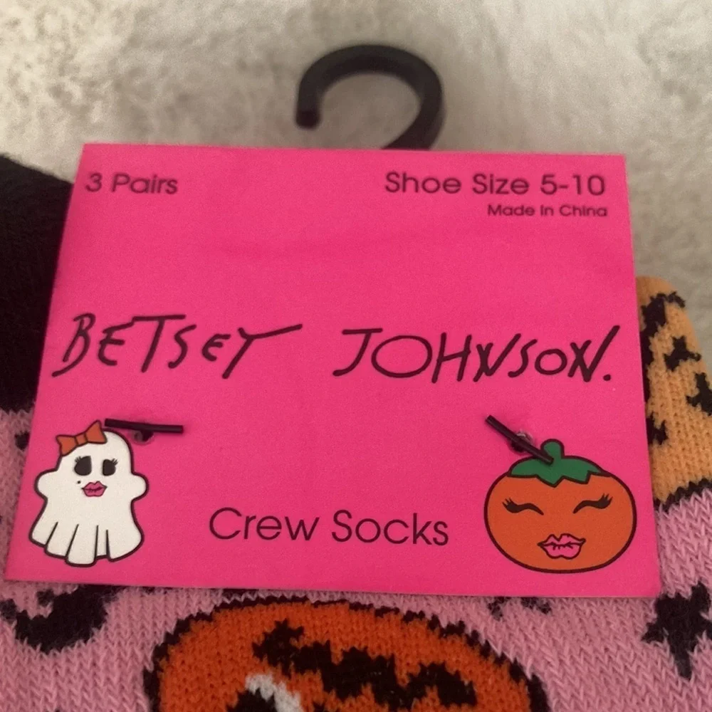 Betsey Johnson Halloween Crew Socks